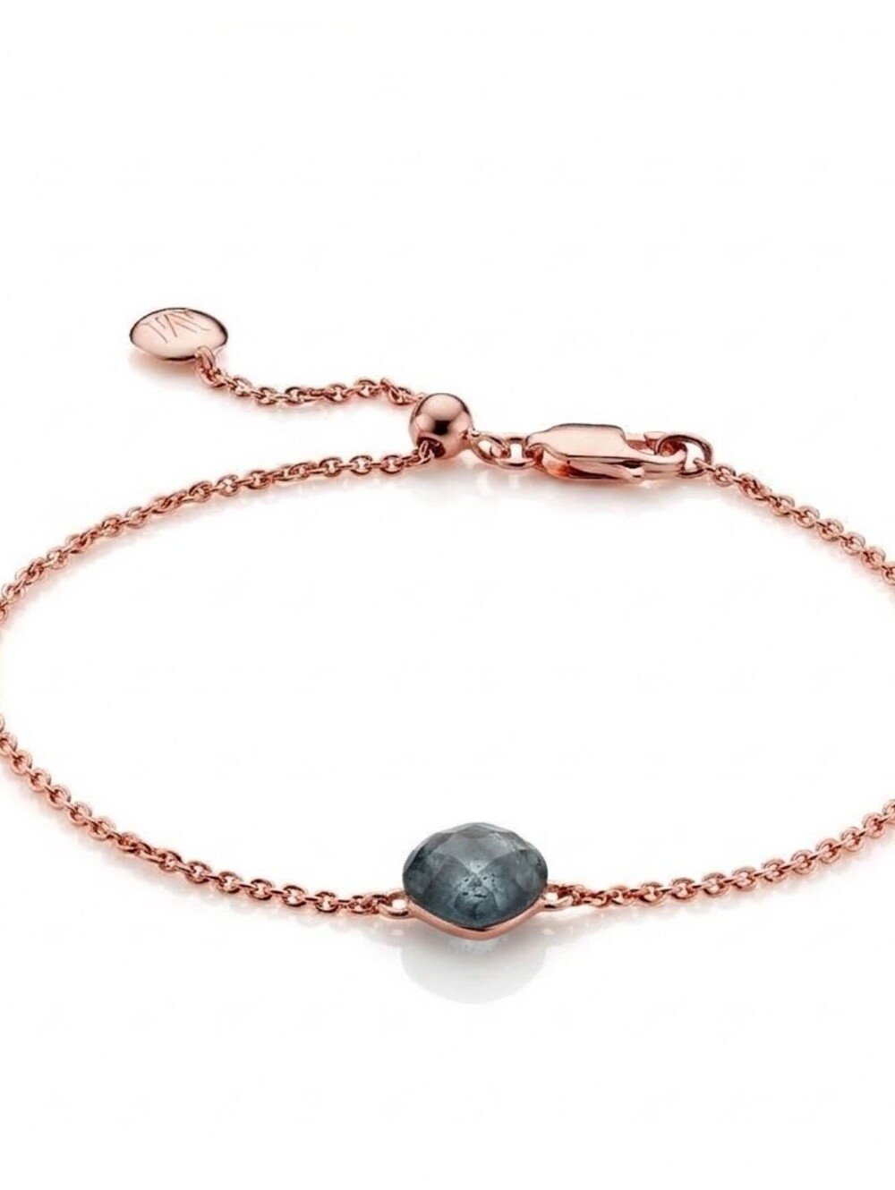 Monica Vinader Rose Gold Vermeil Sterling Silver Adjustable Bracelet